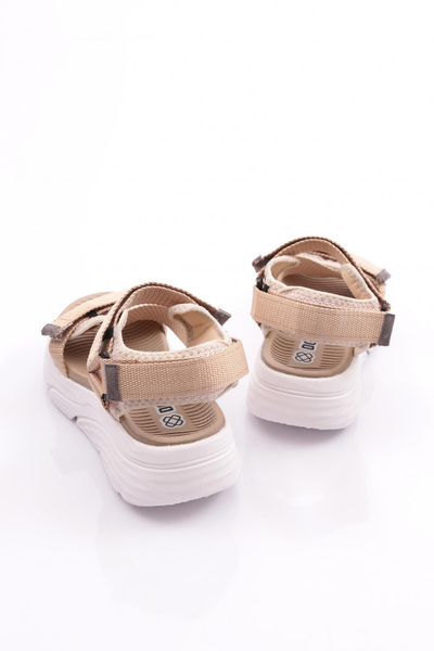 DGN Beige Women's Sandals - Velcro, Model 292911212893376