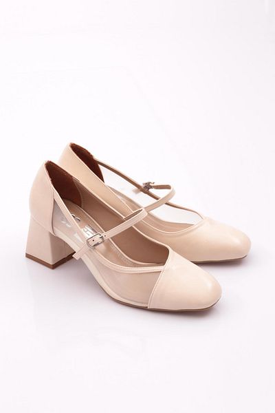DGN 6802 Pantofi cu toc cu curele superioare pentru femei