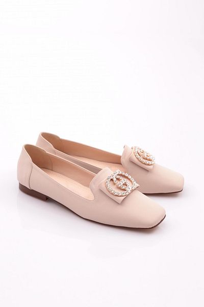 DGN Γυναικείες μπαλαρίνες μπεζ Nubuck - Πόρπη, Μοντέλο 211762621