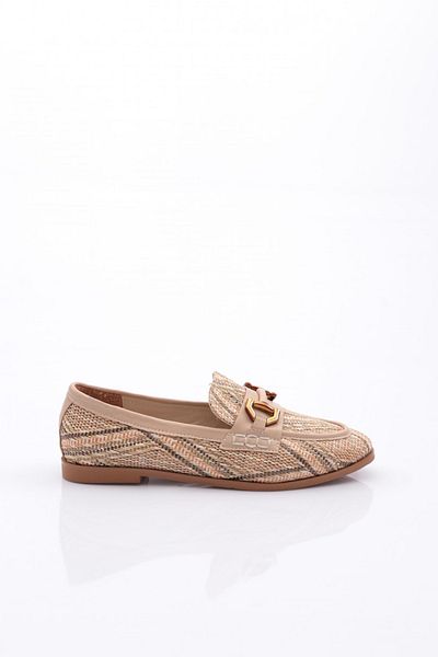 DGN Γυναικεία παπούτσια Ballerina Beige με Μεταλλικά Αξεσουάρ