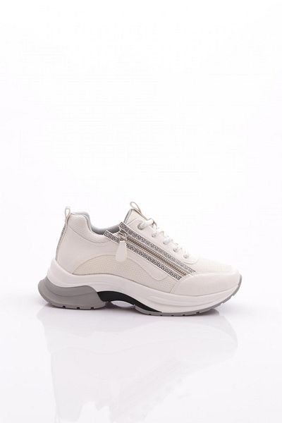 DGN 30164 Pantofi sport pentru femei cu șireturi și fermoar