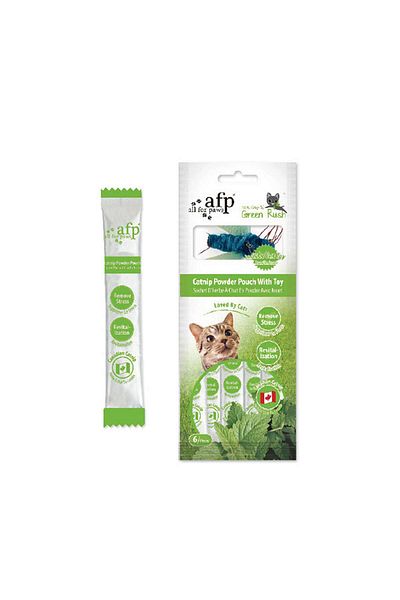 Afp Green Rush-Catnip Powder with Toy 6 Pieces Dpmah