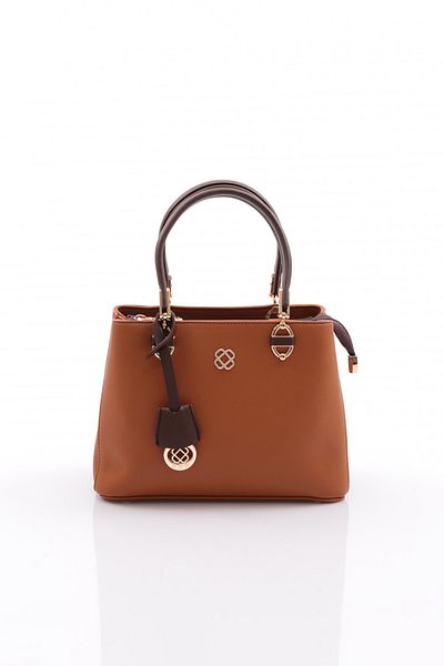 DGN 545 Women's Metal Brooch Detailed Bag