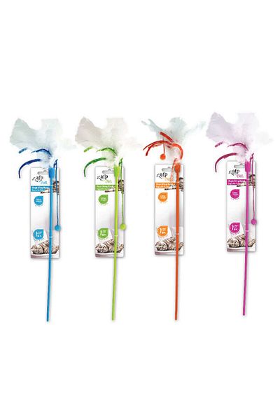 Afp Modern Cat - Plush Shiny Feather Fishing Rod Dpmah