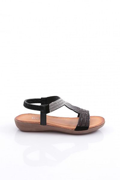 DGN Women's Black Sandals - 31552328