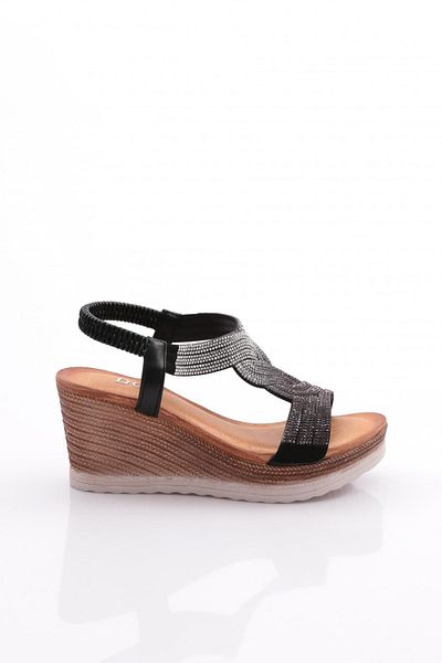 DGN Sandale de damă negre 21552328