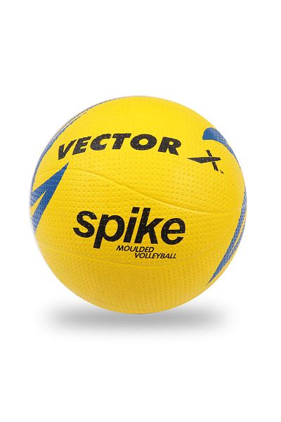 Vector X Spike Volleyball | Multicolor | Size 4 | Rubber, Lightweight | Durable | High Air Retention | Unisex