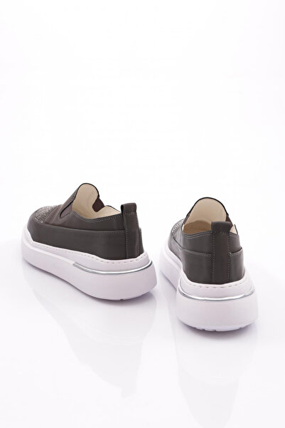 DGN Platinum Metallic Stone Women's Sneakers - 16435105