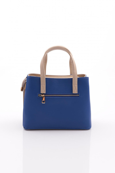 DGN Sax Blue Beige Women's Bag - Zippered 6583434