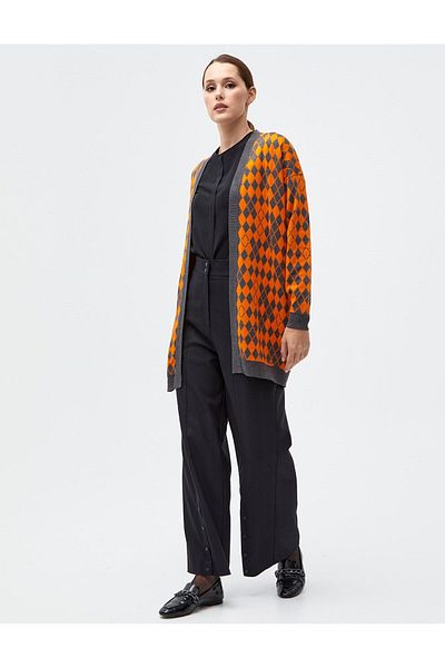 Kayra Tricotaj Feliat Diamant Cardigan Antracit