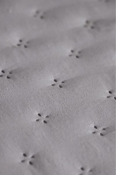 Çeyiz Diyarı 190X250 cm Gray Single Bedspread - Capinya Fiber Filled