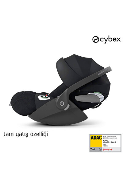 Cybex Cloud T isize Plus (Adac ödüllü tam yatışlı bebek puset ana kucağı 0-13 kg)