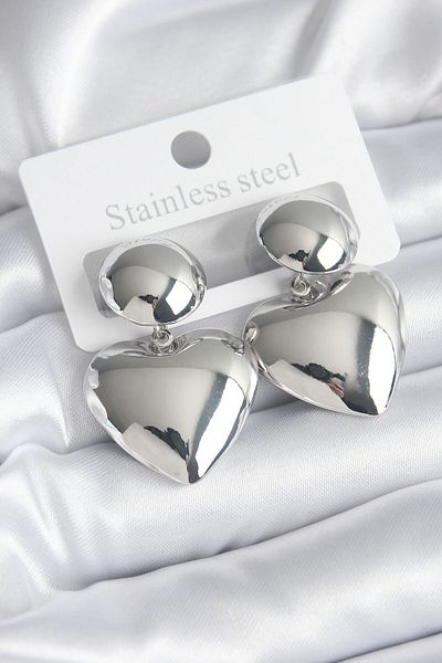 Skygo Heart Model Colorful 316L Women's Earrings - TJ-BKP8380