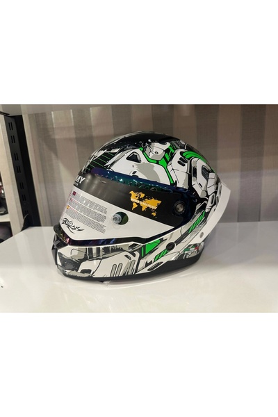 Sway KASK SWAY SW 850 WHITE/GREEN FULL FACE