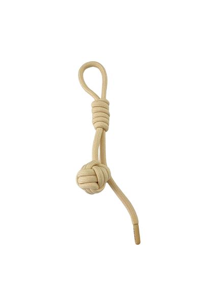 Pet Comfort Drawstring Cat Toy, 100% Cotton, Beige 18cm Dpmah