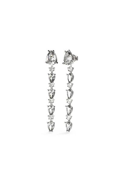 Guess Women's Silver Colored Earrings - Jgujube04407Jwrhtu