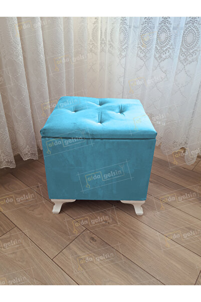 aldagelsin Lüks Sandıklı Tabure Puf 45 x 45 cm