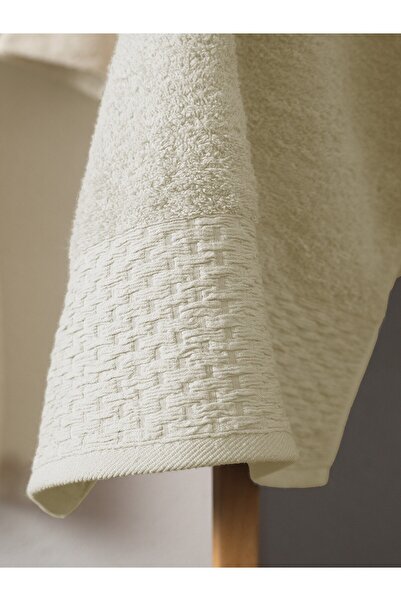 FAVORA Tuwa Unisex Cotton XXL Size Single Bathrobe Set - Ecru