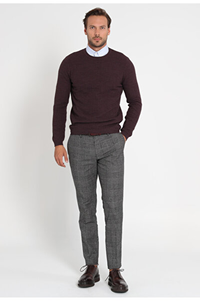 Lufian Men's Nova Claret Red Sweater