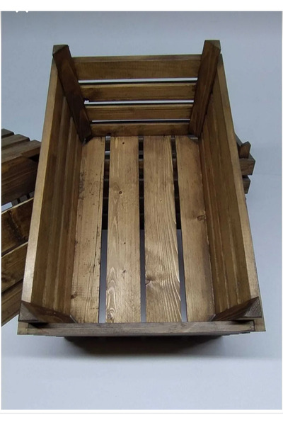 Picco Wood Ahşap Kasa Sandık en,boy(42*27)hacim(22,37)Tekli fiyatıdır