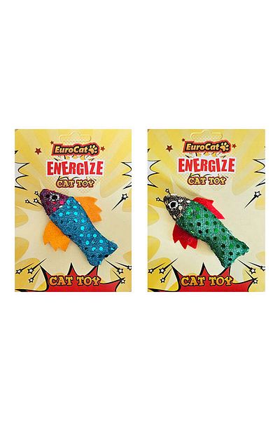 Eurocat Cat Toy Sequined Fish Hnzrn