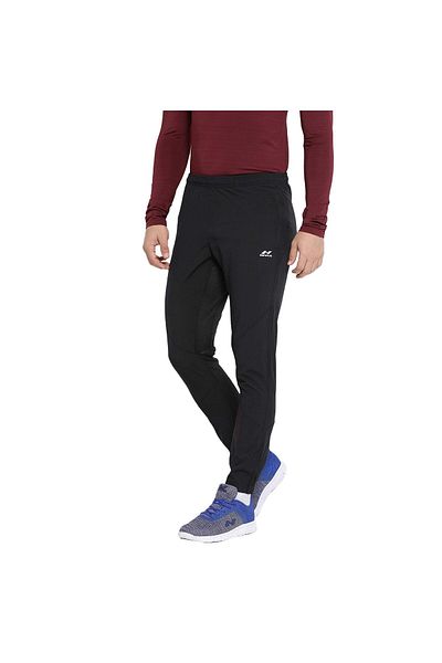 Nivia بنطال رياضي Aqua-2 للرجال (أسود، XXL) | جزء سفلي للركض والجري والليالي | مزود بجيب