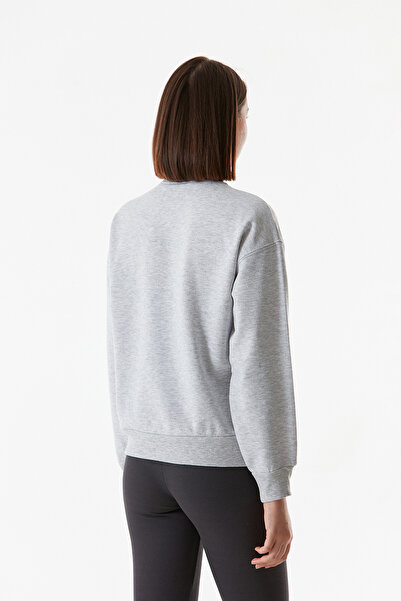 Fulla Moda Zebra Printed Crew Neck Sweatshirt