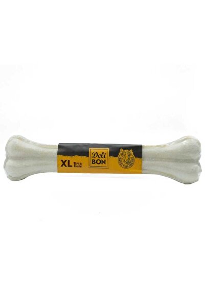 Genel Markalar Deri Pres Vakumlu Kemik Köpek Ödülü Beyaz 27 Cm 1 Adet - Petshopundan