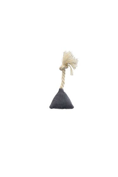 Pet Comfort Drawstring Prism Dog Toy Gray 7X15Cm Zngzr