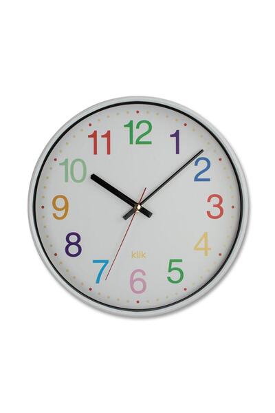 Klik Slim Renkli Çocuk Duvar Saati