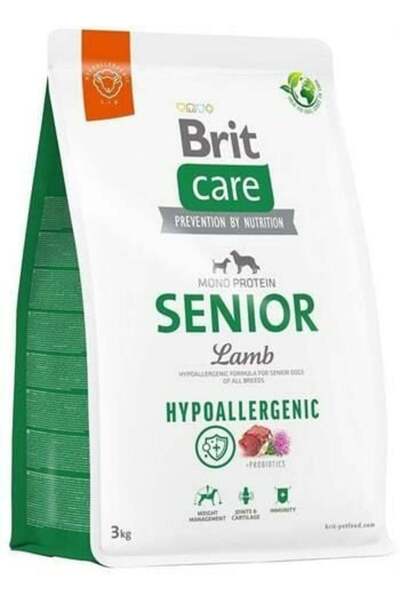 Brit Care Senior Hypo-allergenic Kuzu Etli Yaşlı Köpek Maması 3 Kg - Petshopundan
