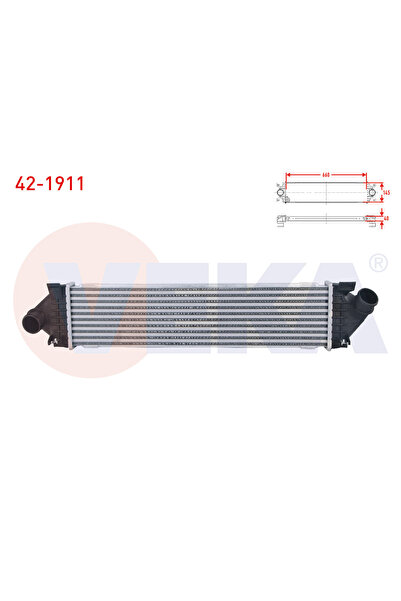 Veka TURBO RADYATORU (INTERCOOLER) FORD FOCUS II 1.6 TDCI 2008-2011 / S-MAX 1...