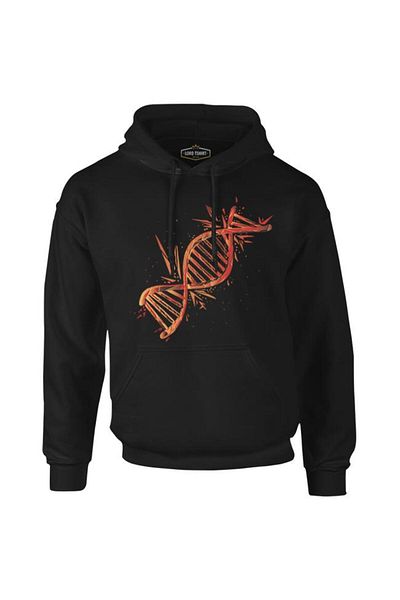 Lord T-Shirt Dna Chain Exploding Black Men's Zipperless Hoodie