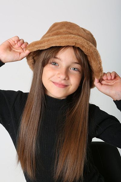 REMSA Rkş-Ç-01 Camel Children's Plush Bucket Hat