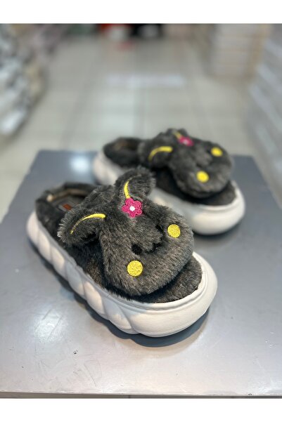 Akınal Bella Eva Sole Rabbit Women's Home Slippers