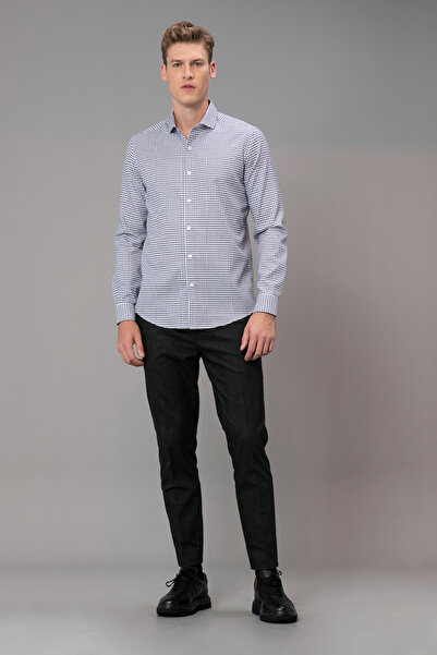 Lufian Pucon Erkek Smart Gömlek Slim Fit Saks