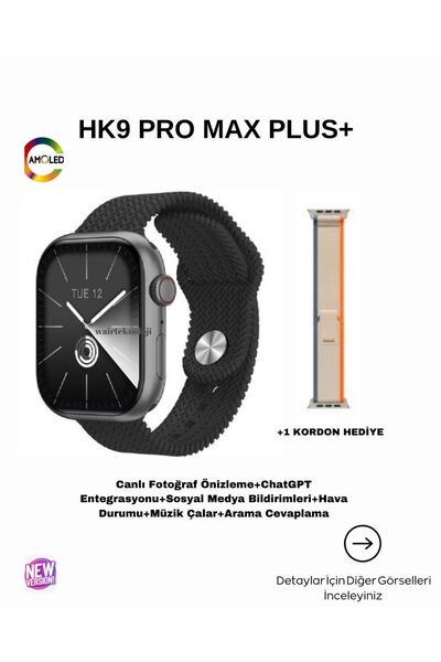 Genel Markalar Watch9 HK9 PRO MAX PLUS (2024 YENİ NESİL) Canlı Fotoğraf Önizleme