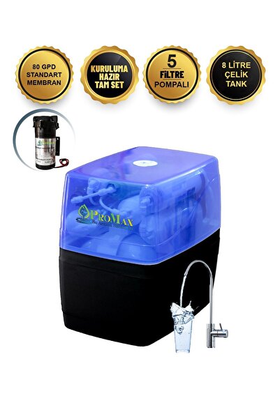 Promax Pompalı Çelik Tanklı Su Arıtma Cihazı