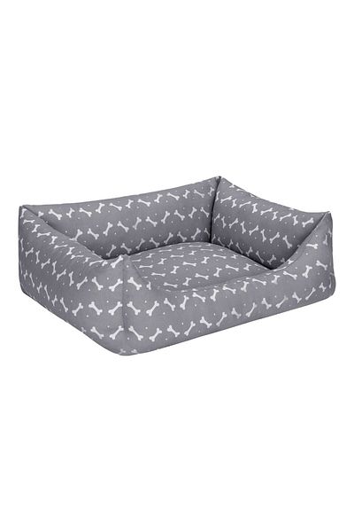 Pet Comfort Uniform Bone Grey-White Cat and Dog Bed S 50X60Cm Hnzrn