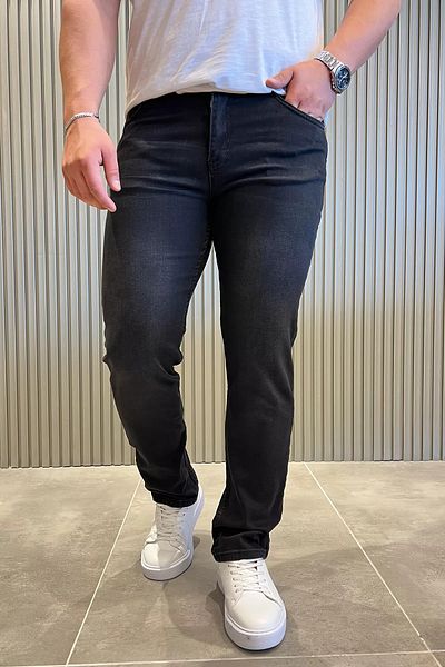 MİSHAR İTALİA K.anthracite Ανδρικό τζιν τζιν παντελόνι Lycra
