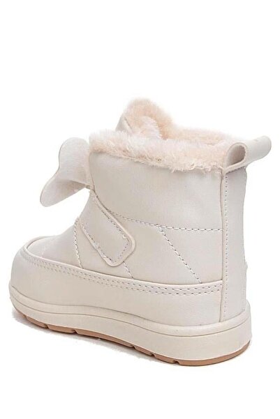 Oksit Rmd 341 Tape Ribbon Detailed Furry Girls Baby Boots