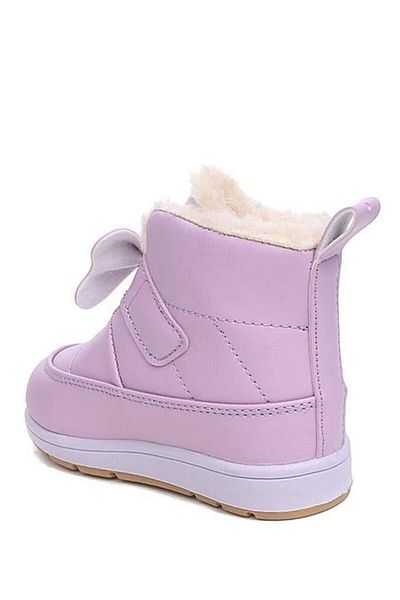 Oksit Rmd 341 Tape Ribbon Detailed Furry Girls Baby Boots