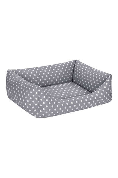 Pet Comfort Uniform Gray Polka Dot Cat and Dog Bed S 50X60Cm Alsat