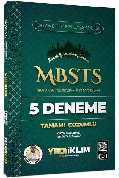 Yediiklim Yayınları Yediiklim 2025 MBSTS Mesleki Bilgiler Seviye Tespit Sınav...
