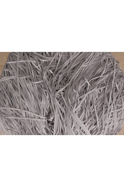 AKÇA TEKSTİL Plain Rope Curtain 180 cm Width 280 cm Length Gray Color Ready Rope Curtain