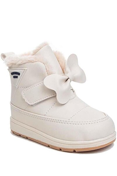 Oksit Rmd 341 Tape Ribbon Detailed Furry Girls Baby Boots