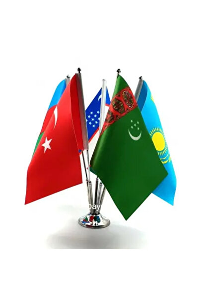 Genel Markalar Krom Beşli (5li) Dünya Ülkeleri Masa Bayrağı