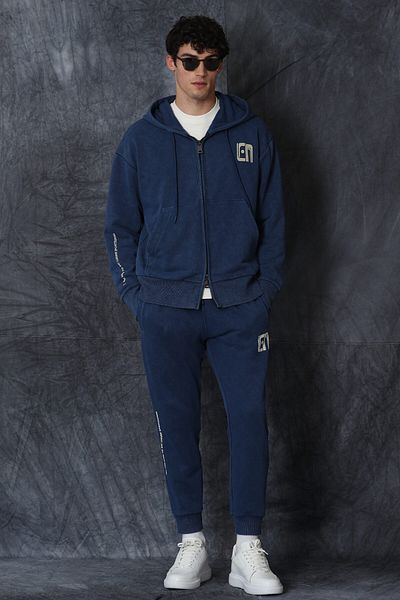 Lufian Leon-Trainingsanzug-Oberteil, hellmarineblau