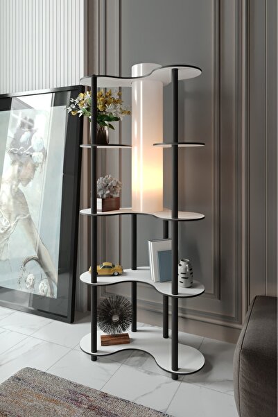 messer Mariposa Lambader Kitaplık BEYAZ