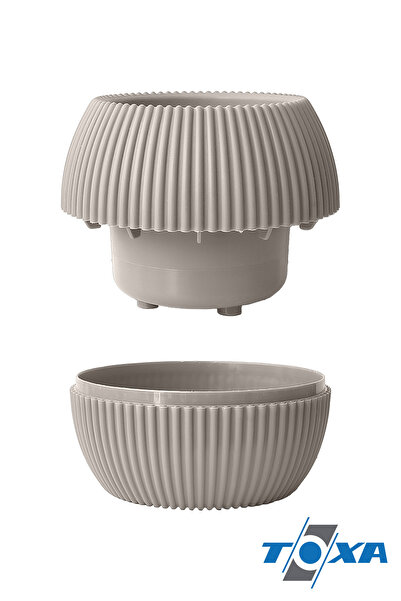 ToXA 4 Adet 0.15 Litre Karışık Renkli Minik Mercan No1 Kaktüs Sukulent Saksısı Plastik Saksı 88x68mm